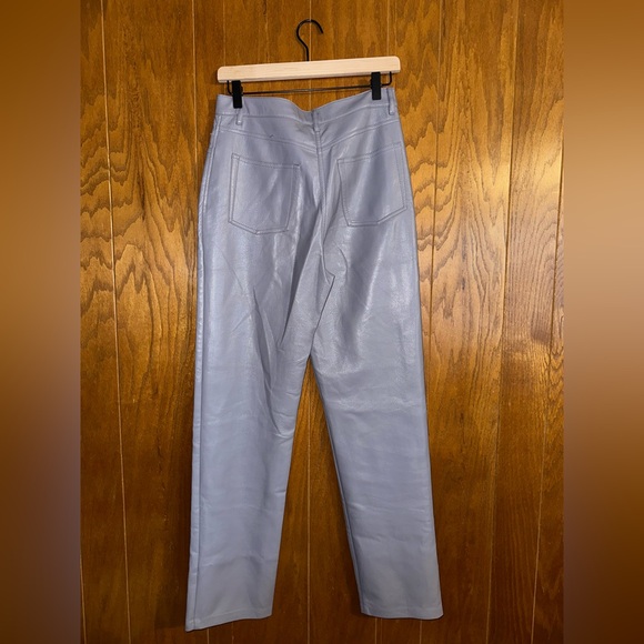 Aritzia Wilfred Faux Leather Melina Pant- Grey - Picture 4 of 5